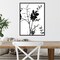 Nature Silhouette II (Leaves) by Danielle Carson 18-in. W x 24-in. H. Canvas Wall Art Print Framed in Black